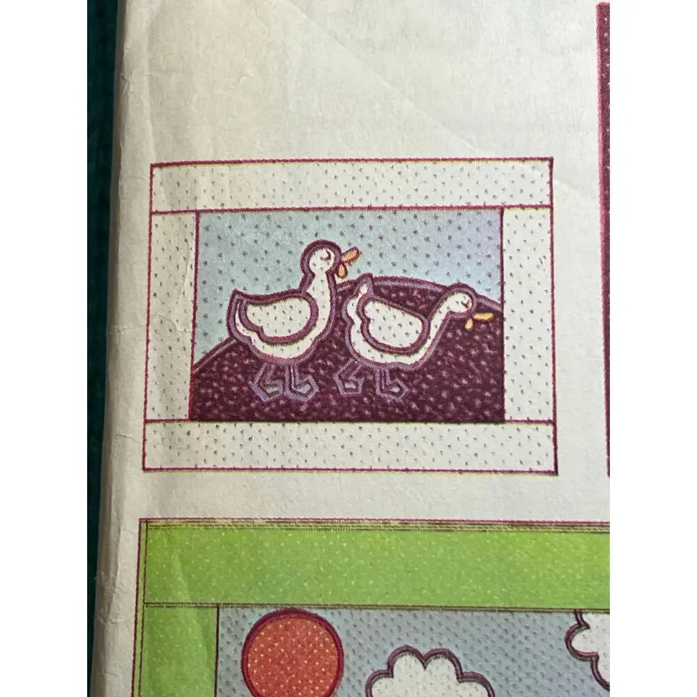 McCalls 6316 Quilt Pattern pillows farm animals sheep rooster geese chicken